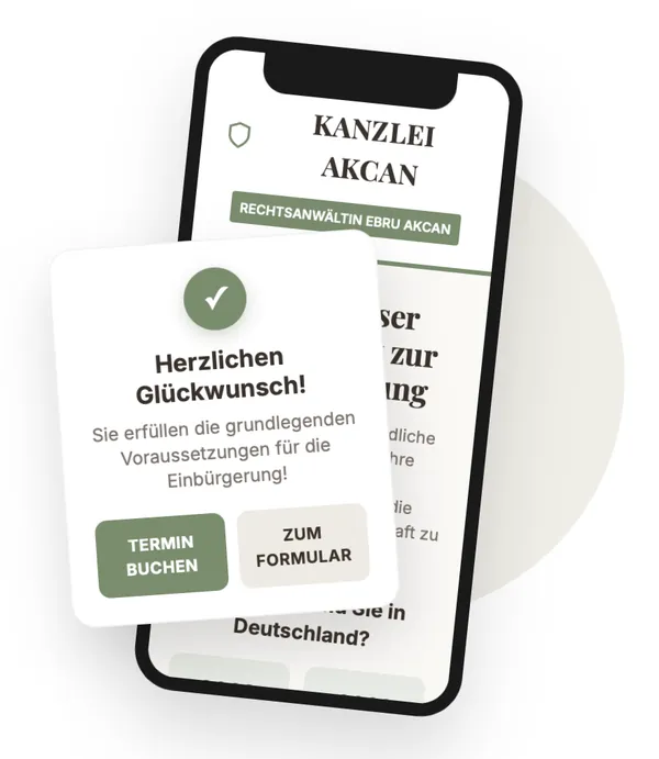 Einbürgerung Schnelltest Kanzlei Akcan